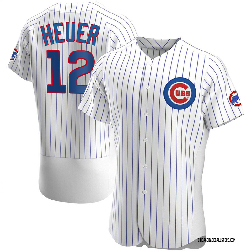 Codi Heuer Men's Chicago Cubs Home Jersey - White Authentic