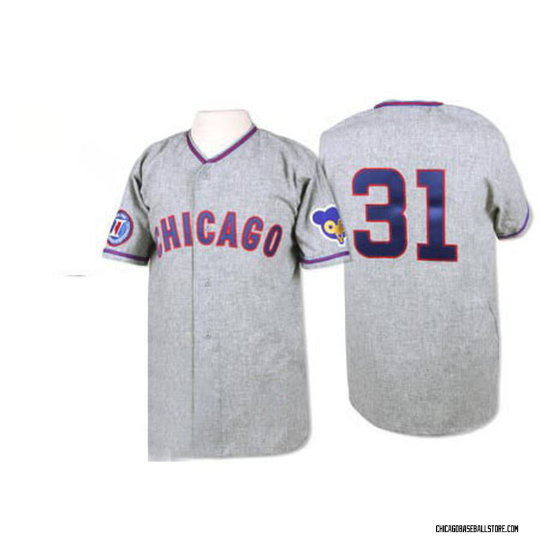 Fergie Jenkins Men's Chicago Cubs 1968 Throwback Jersey - Grey Replica