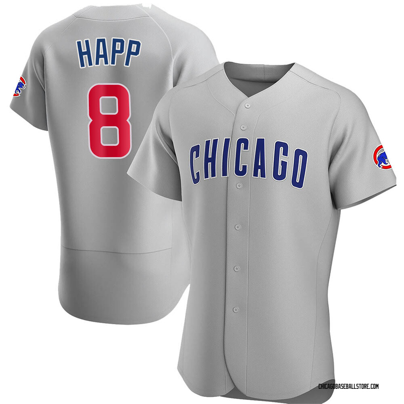 Ian Happ Men's Chicago Cubs Road Jersey - Gray Authentic