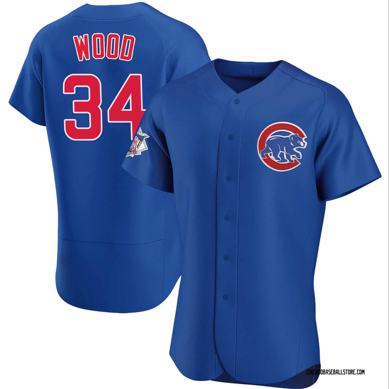 Kerry Wood Men's Chicago Cubs Alternate Jersey - Royal Authentic