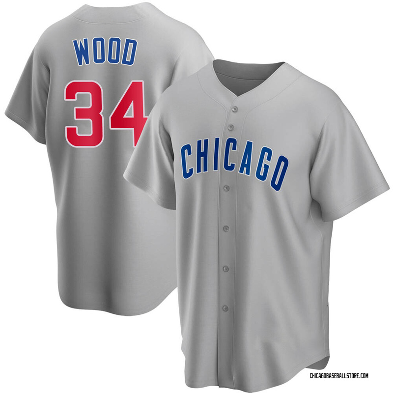Kerry Wood Youth Chicago Cubs Road Jersey - Gray Replica