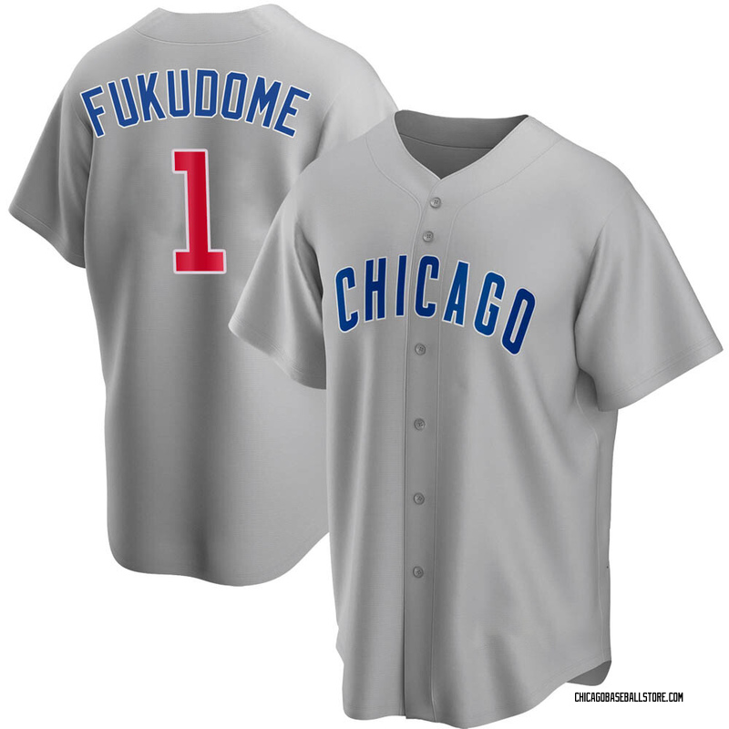 Kosuke Fukudome Youth Chicago Cubs Road Jersey - Gray Replica