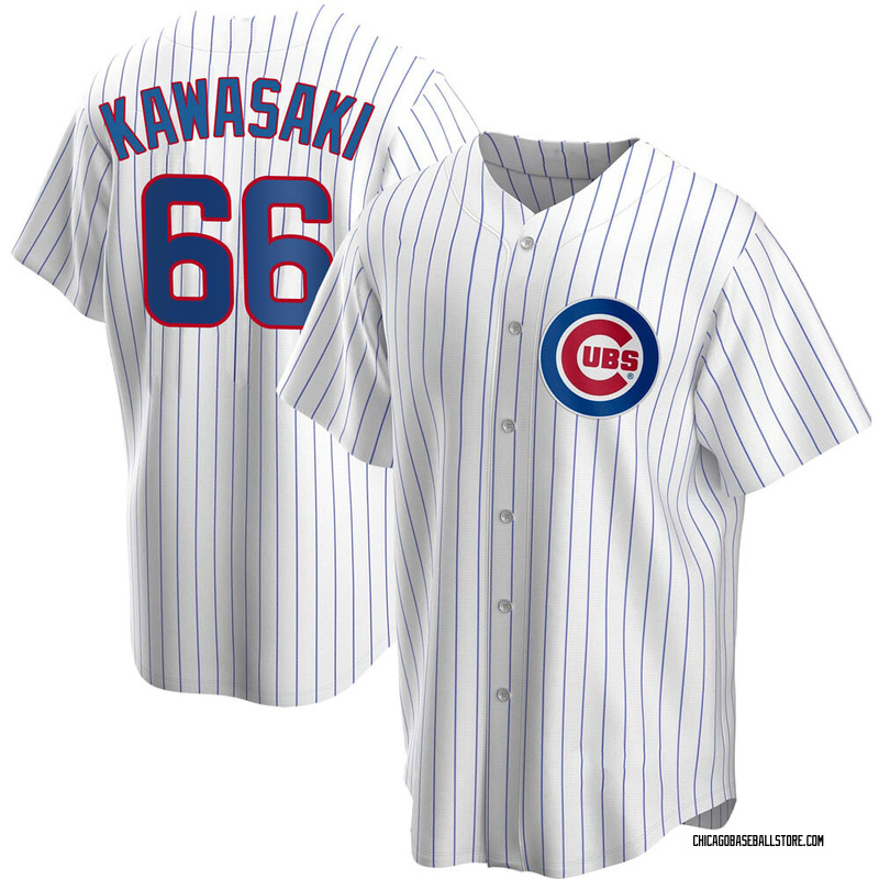 Munenori Kawasaki Youth Chicago Cubs Home Jersey - White Replica