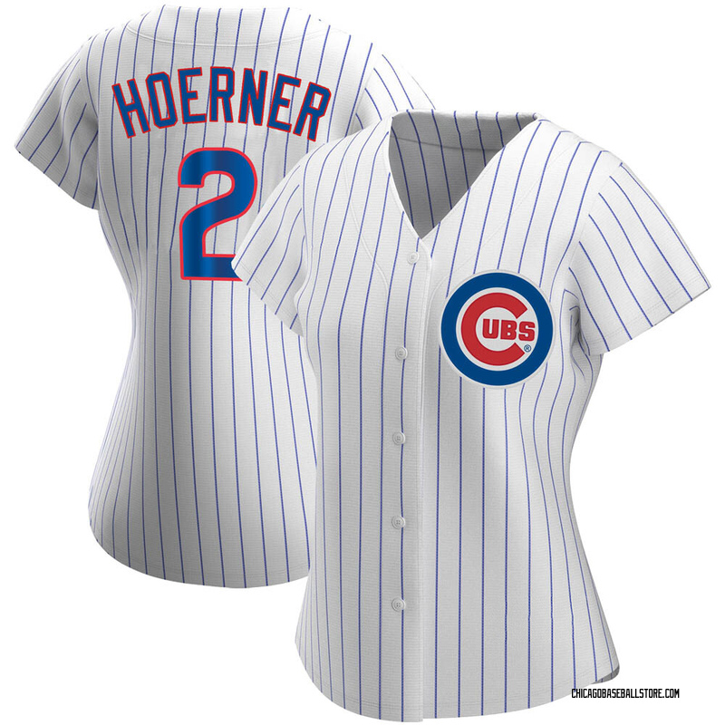 Nico Hoerner Women's Nike White Chicago Cubs Home Replica Custom Jersey