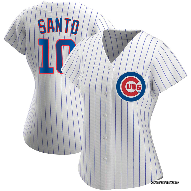 Ron Santo Women's Chicago Cubs Home Jersey - White Authentic