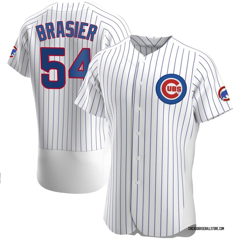 Ryan Brasier Men's Chicago Cubs Home Jersey - White Authentic