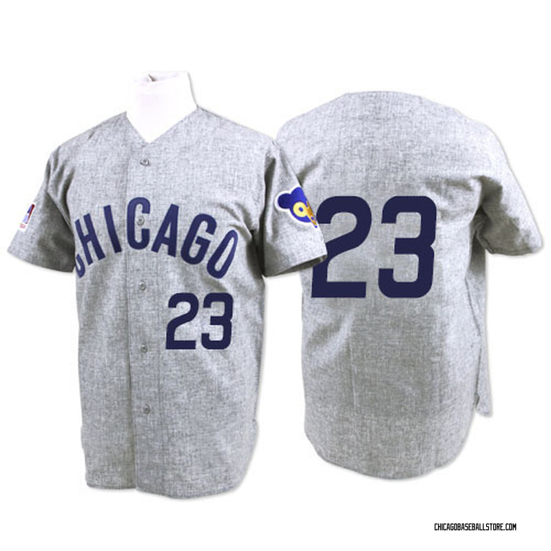 Ryne Sandberg Men's Chicago Cubs 1969 Throwback Jersey - Grey Authentic