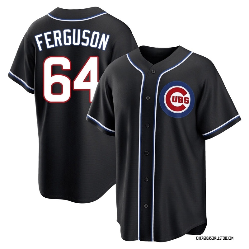 Tyler Ferguson Men's Chicago Cubs Fashion Out Jersey - Black Replica